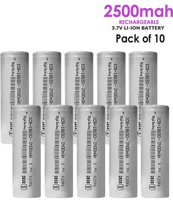 Long backup Rechargeable 2500mah Li-ion Battery ( Pack of 10 ).