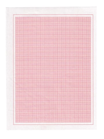 Graphy Page Red Math 1 mm Red Graph Paper A4 Size (Pack of 100) 8 x 11 Inch Loose Sheets ...