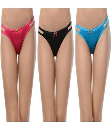 Leading Lady Pack of 3 Cotton Women's Briefs ( Multi Color )