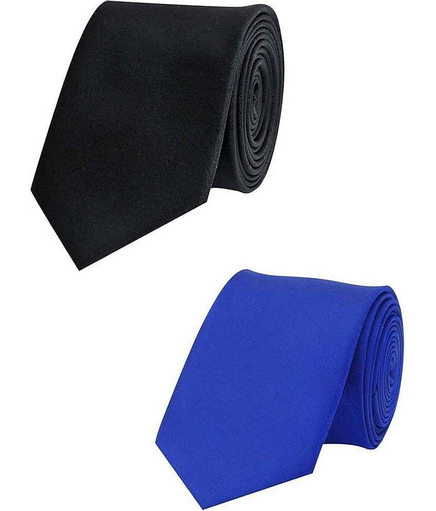 Greyon Black and Blue Neck Tie - Set of 2