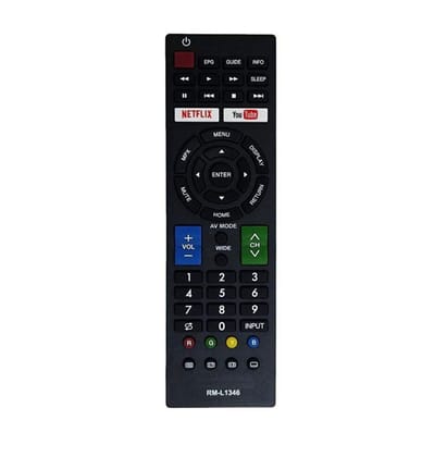 Remote with Netflix and YouTube Function (No Voice), Compatible with Sharp Smart TV LCD or LED Remote Control (Exactly Same Remote will Only Work)