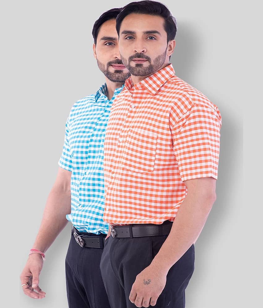DESHBANDHU DBK - Multicolor Cotton Regular Fit Men's Casual Shirt (Pack of 2 )