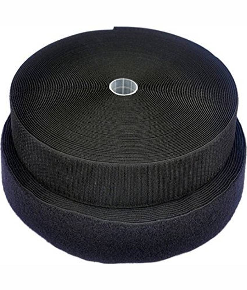 Vardhman Hook & loop fastner tape, industrial quality, 1 inch ( 28 mm ) width, pack of 25 mts , color - black