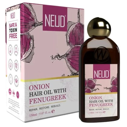 NEUD Onion Hair Oil with Fenugreek for Men and Women - 150 ml