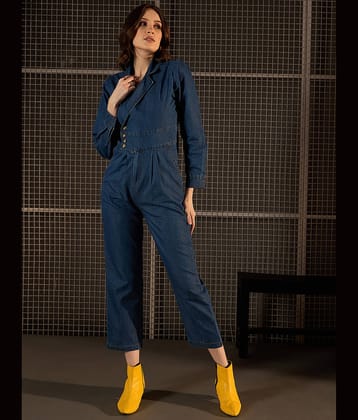 StyleStone Blue Denim Regular Fit Women's Jumpsuit ( Pack of 1 )