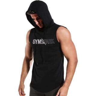 HIT SQUARE Polyster Gym/Sports Hood Cotton Blend Tshirt For Men (Gymshark)
