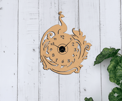 Dbeautify's Peacock Design MDF Wall Clock