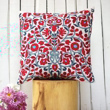 Pink Floral Sofa Cushion