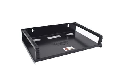 Mahima Gold Wall-Mounted Set Top Box Shelf – Metal Construction Mahima Gold Wall-Mounted Set Top Box Shelf – Metal Construction
