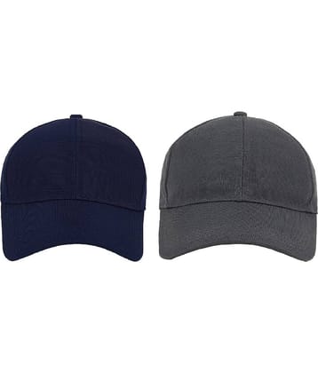 Zacharias - Multi Color Cotton Blend Men's Cap ( Pack of 2 )