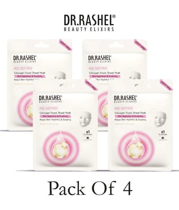 DR.RASHEL Age Defying Sheet Mask for Deep Hydration | Suits All Skin Types (20 gm each) | Pack of 4