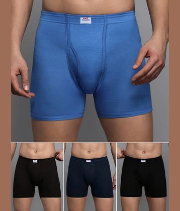 LUX PARKER Pack of 4 Cotton Blend Trunks For Men's ( Multicolor12 )