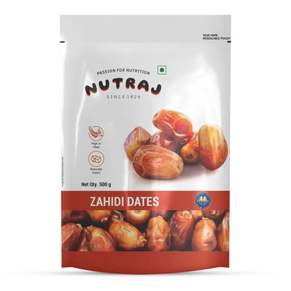 Nutraj Zahidi Dates 500gm (Khajur/Khajoor)