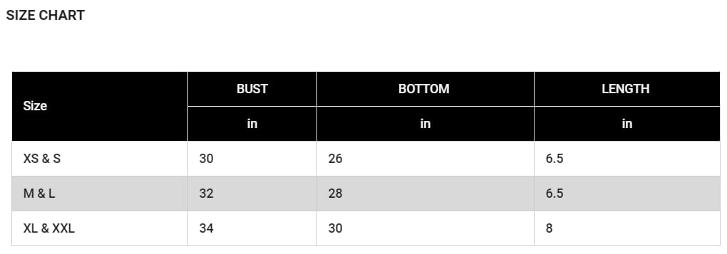 Size Guide Size Guide