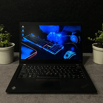 Lenovo Thinkpad T495 AMD Ryzen 5 PRO 14" HD Display Gaming Laptop Windows 10 With MS Office 2016 (Renewed)  1 year Warranty