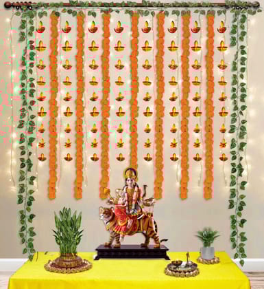 Decorate Diwali with Marigold, vines & Frills Decorate Diwali with Marigold, vines & Frills