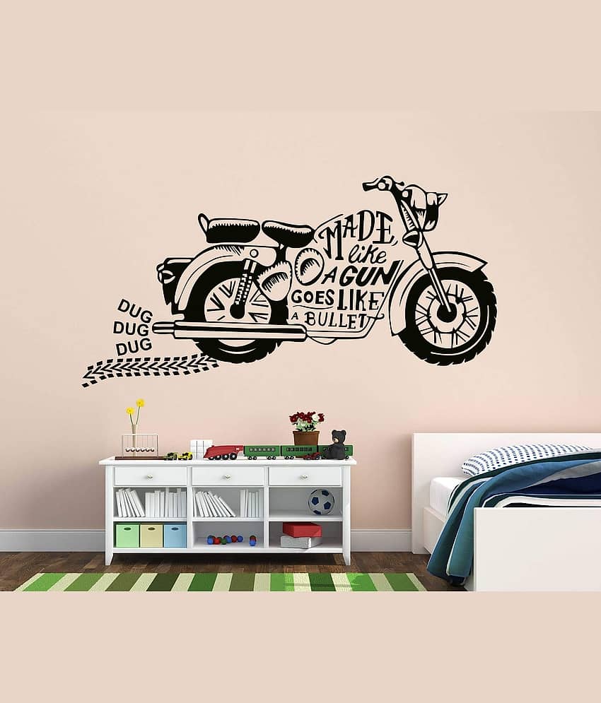 Inkfence Wall Sticker Vehicles & Transportation ( 40 x 80 cms )