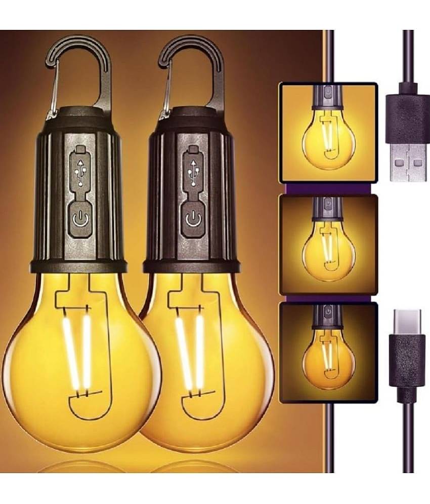 Bhavyta Hanging Bulb Light ,USB Rechareable Bulb Pendant Black - Pack of 1