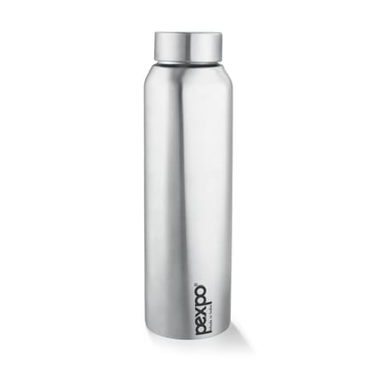 PEXPO Stainless Steel Fridge Water Bottle, 1000 ml, Silver, Vertigo | Eco-Friendly Water Bottle Suitable For Adults & Kids