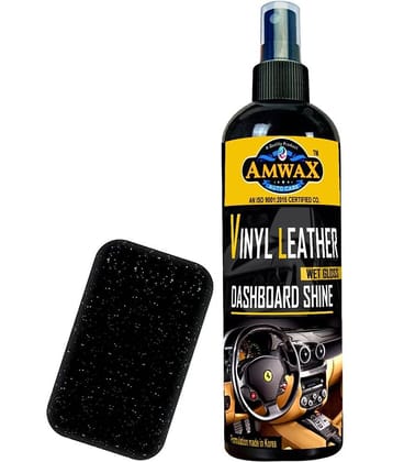 AMWAX VINYL LEATHER & DASHBOARD POLISH 200 ML SPRAY