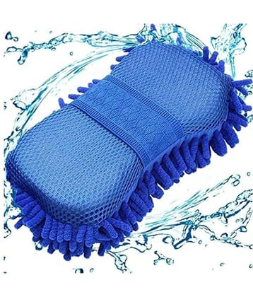 Penyan Microfiber Car Wash Sponge - Microfiber - Lint Free - Scratch Free - Ultra Soft Automobile Cleaning Sponge Pack of 1