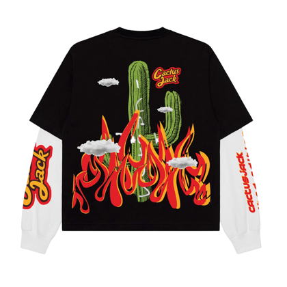 CACTUS JACK FAKE LONG SLEEVES BOXY TEE-S