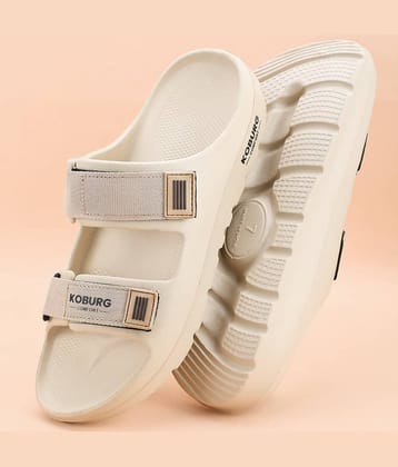 koburg Beige Men's Thong Flip Flop