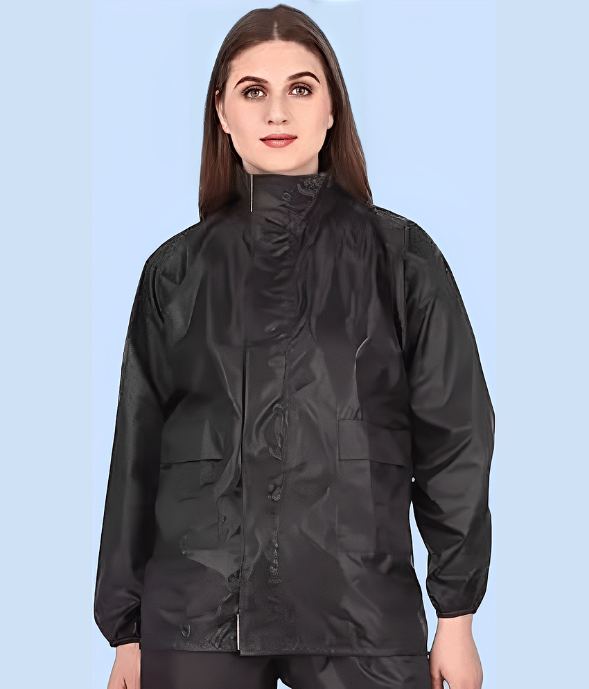 PP Kurtis Long Raincoat - Black