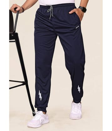 Kashvi Navy Blue Lycra Men's Joggers ( Pack of 1 )