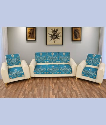 FURNISHING HUT 5 Seater Velvet Slipcover ( Pack of 1 )