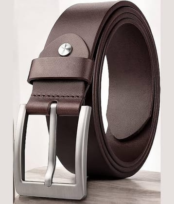 Elite Crafts - Brown 100% Leather Men's Formal Belt ( Pack of 1 )