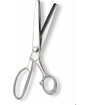 PRANSUNITA Zig Zag Forged Pinking Shears Scissors, length 8 inches Used in Art & Craft, Cut Paper, Cloth, Leather, Designer Shape etc