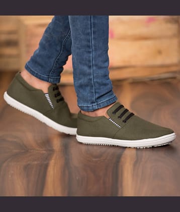 Kzaara Green Casual Shoes