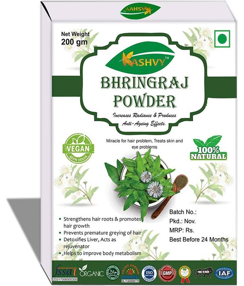 Kashvy Bhringraj Powder 200 Gm Pack of 1