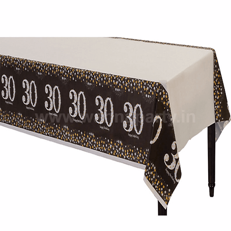 30th Birthday Tablecover 54" x 108" - Party and Festive Needs | Buy online on ZillyBuy
