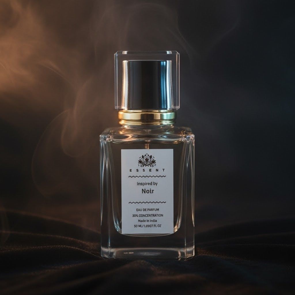 Essent Perfumes TF Noir Eau de Parfum (EDP) โ Dark Amber Spicy Woody Long Lasting Perfume โ Menโs Fragrance