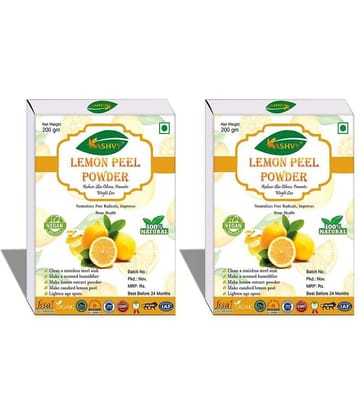 Kashvy Lemon Peel Powder 400 Gm Pack of 2