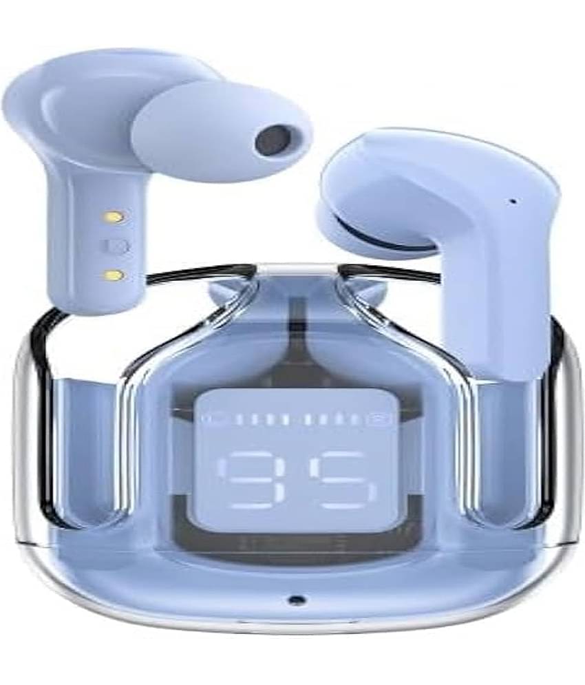 MS Wholesellar Ultra Bluetooth Bluetooth Earphone In Ear Active Noise cancellation Blue