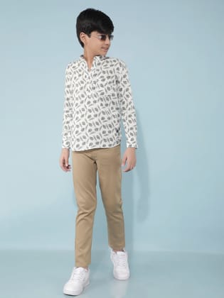 Khaki Jeans-9-10Y / Khaki