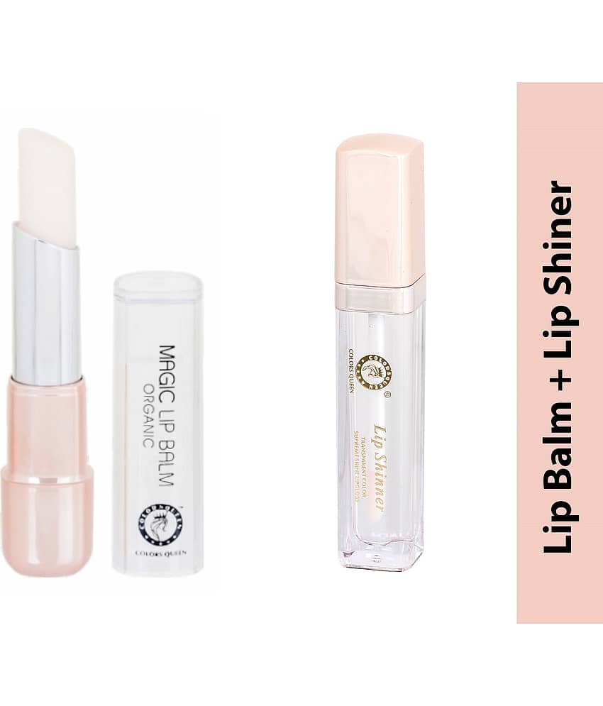 Colors Queen Magic Lip Balm with Lip Shiner - Combo of 2