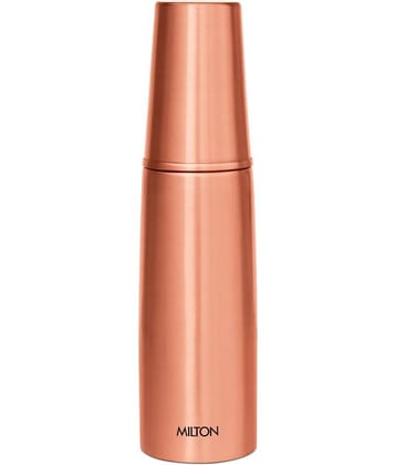 Milton Copper Combo 1000 Water Bottle, 1 Piece, 890 ml,Copper | 100% Leak Proof | Office Bottle | Gym Bottle | Yoga Bottle | Home | Kitchen | Hiking | Treking Bottle | Travel Bottle