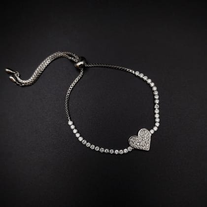 Heart Dazzel Diamond Bracelet