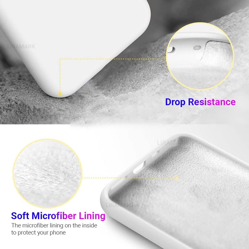 LIRAMARK Liquid Silicone Soft Back Cover Case for Apple iPhone 11