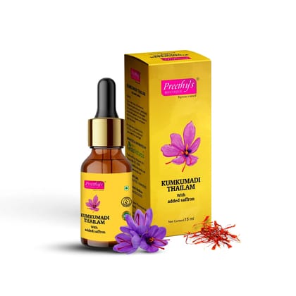 Preethy's Boutique Kumkumadi Thailam (Oil) 15 ml (Size - 15ML) by Kerala Naturals Preethy's Boutique Kumkumadi Thailam (Oil) 15 ml (Size - 15ML) by Kerala Naturals