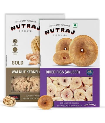 Nutraj Dry Fruit Combo Pack 500g, Dried Figs 250g, Gold Walnut Kernels 250g