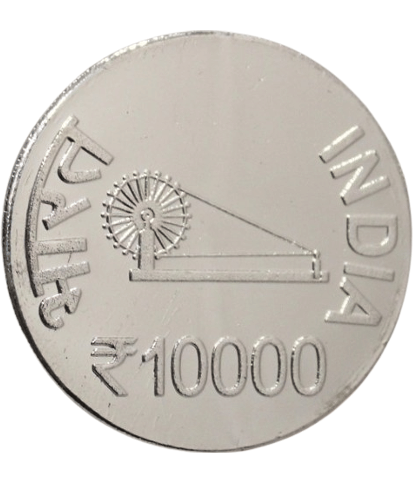 Extremely Rare 10000 Rupee - Rabindranath Tagore, 100% Real Silver Plated Fantasy Token Memorial Coin