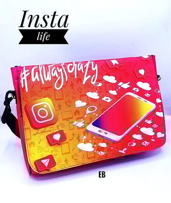 Laptop Bag with Four Front Pockets: Stylish, Organized, and Durable (Instagram)
