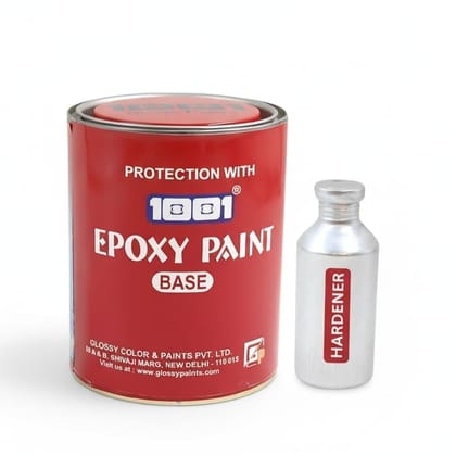 1001 Epoxy HB Finish Paint I Applications: Metal, Mild Steel Surfaces; Ratio 3:1; Superior Gloss White I Protective Coating Floor Coating Paint- 1 Ltr 1001 Epoxy HB Finish Paint I Applications: Metal, Mild Steel Surfaces; Ratio 3:1; Superior Gloss White I Protective Coating Floor Coating Paint- 1 Ltr