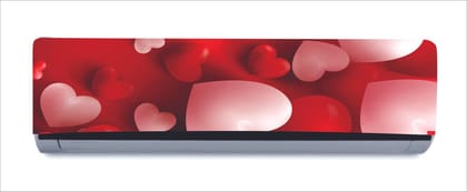 DreamKraft Decorative 3D Red Hearts AC Sticker (Multicolor PVC Vinyl, 30cm X 91cm) DreamKraft Decorative 3D Red Hearts AC Sticker (Multicolor PVC Vinyl, 30cm X 91cm)