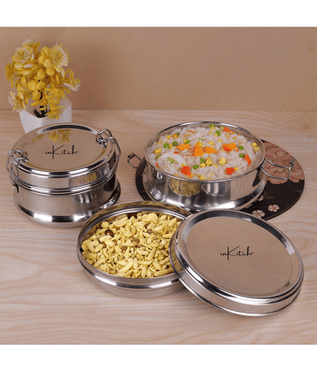 inKitch Tiffin Box Stainless Steel Lunch Box 2 - Container ( Pack of 2 )